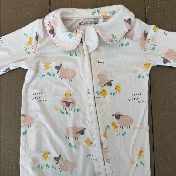 Angel Dear Newborn Baby Girl Easter Baby Chicks Long-Sleeve Footie • Size NB - Picture 11 of 13